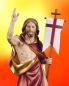 Preview: Auferstehungschristus 70cm holzgeschnitzt handbemalt