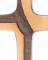 Preview: Wandkreuz Bronze modern 14,5 x 9,5 cm patiniert