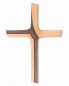 Preview: Wandkreuz Bronze modern 14,5 x 9,5 cm patiniert