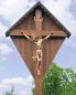Preview: Christuskorpus mit INRI 90cm Fiberglas bronziert