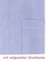 Preview: Collarhemd 100% Baumwolle Oxford Hellblau Langarm