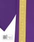 Preview: Dalmatik violett mit Clavistäben aus Goldbordüre
