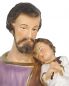 Preview: Hl. Josef mit Kind 30 cm Resin, von Hand koloriert