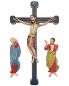 Preview: Kreuzigungsgruppe, 35 cm, romanisch antike Fassung