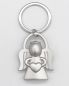 Preview: Schlüsselanhänger mit Ring 4,5 cm, Schutzengel mit Herz