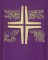 Preview: Kasel violett  mit gesticktem Symbol 4 Evangelisten