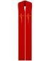 Preview: Priesterstola rot 135 cm mit gold gestickter Kreuzsymbolik