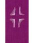 Preview: Priesterstola mit gesticktem Kreuz, violett 135 cm lang