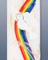 Preview: Taufkerze mit Regenbogen Kreuz & Taube 265 x 50 mm