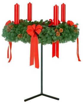 Adventkranzständer für große Kränze von 90-120 cm Ø