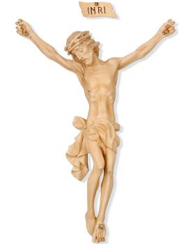 Christuskörper 60 cm, INRI Fiberglas holzton, Außen