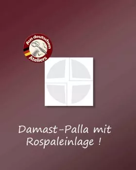 Palla Halbleinen Hostie Resopaleinlage 18 x 18 cm