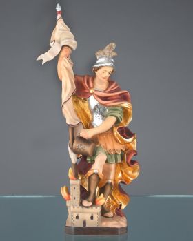 Heiligenfigur"Hl. Florian" 36 cm holzgeschnitzt koloriert