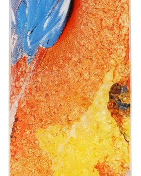 Glaskreuz 21 x 13,5 x 3,8 cm "Wasser und Feuer"