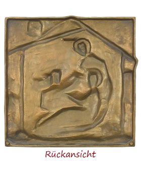 Bronzeplakette "Heilige Familie" 27 x 27 cm