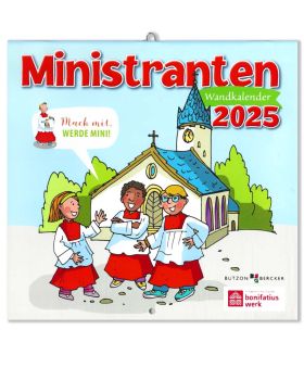 Ministranten-Wandkalender 2025, 13 Blatt