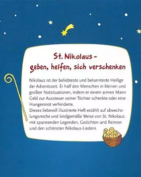 St. Nikolaus Geschenkheft Legenden Lieder Geschichten