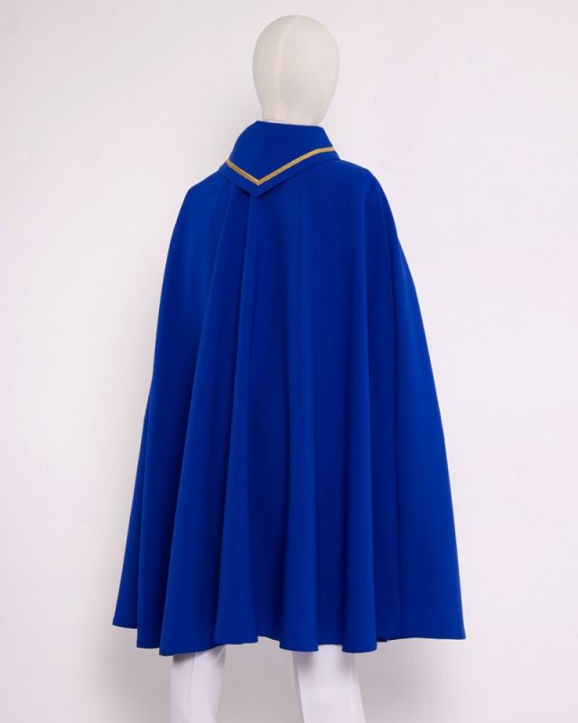 Pelerine für Sternsinger blau 60 cm strapazierfähges Polyester