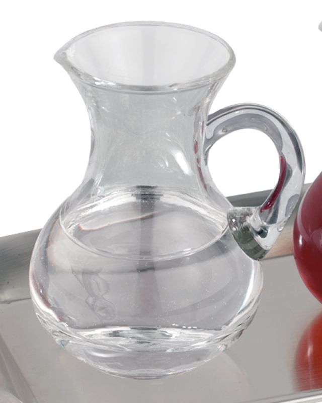 Messkännchen aus Glas 110 ml mundgeblasen 9 cm hoch