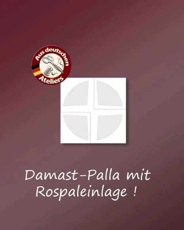 Palla Halbleinen Hostie Resopaleinlage 18 x 18 cm