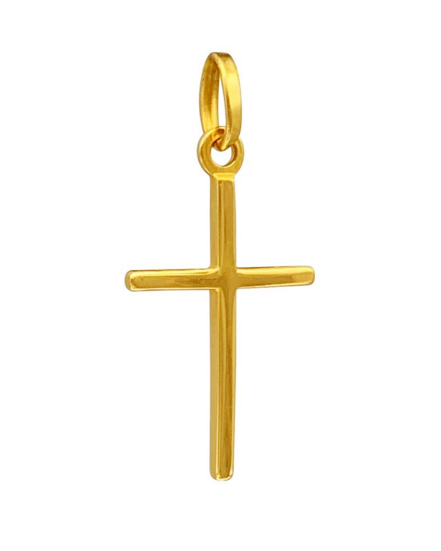 Kettenanhänger 12 x 18 mm Goldkreuz 333 Karat