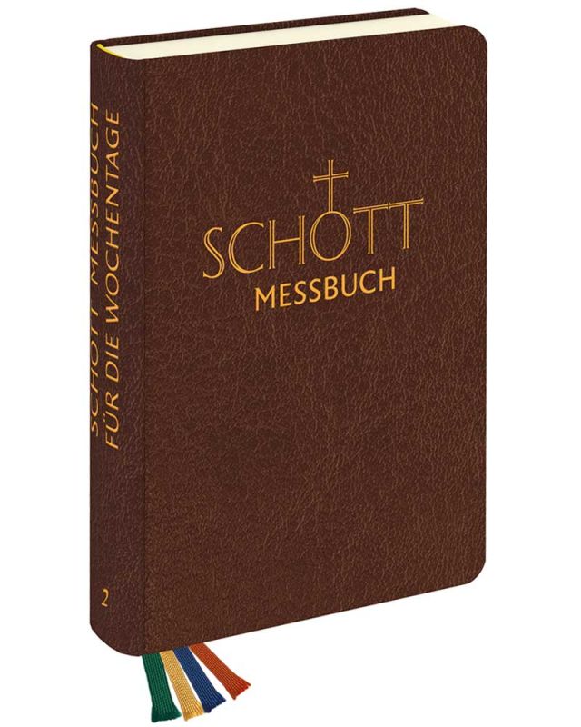 Schott-Messbuch Kunstleder braun Teil 2: 1.-17. Woche